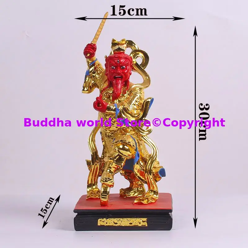 2026 home Expel demons exorcise evil spirits WANG LING GUAN god statue Buddhist Taoism Temple abbey shrine Worship 30CM
