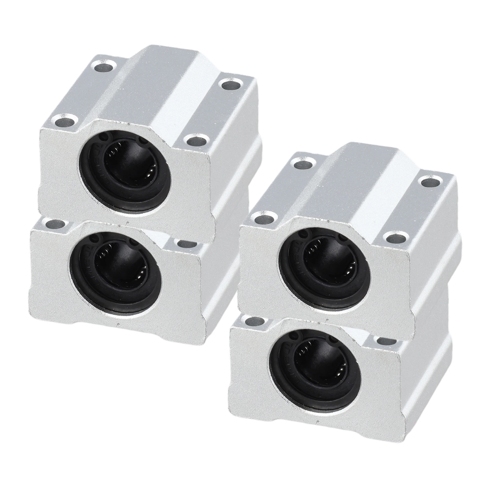 for 4 Pack SCS12UU 12mm Linear Motion Ball Bearing Slide Blocks for CNC Machines and 3D Printers with Strong Load Capacity