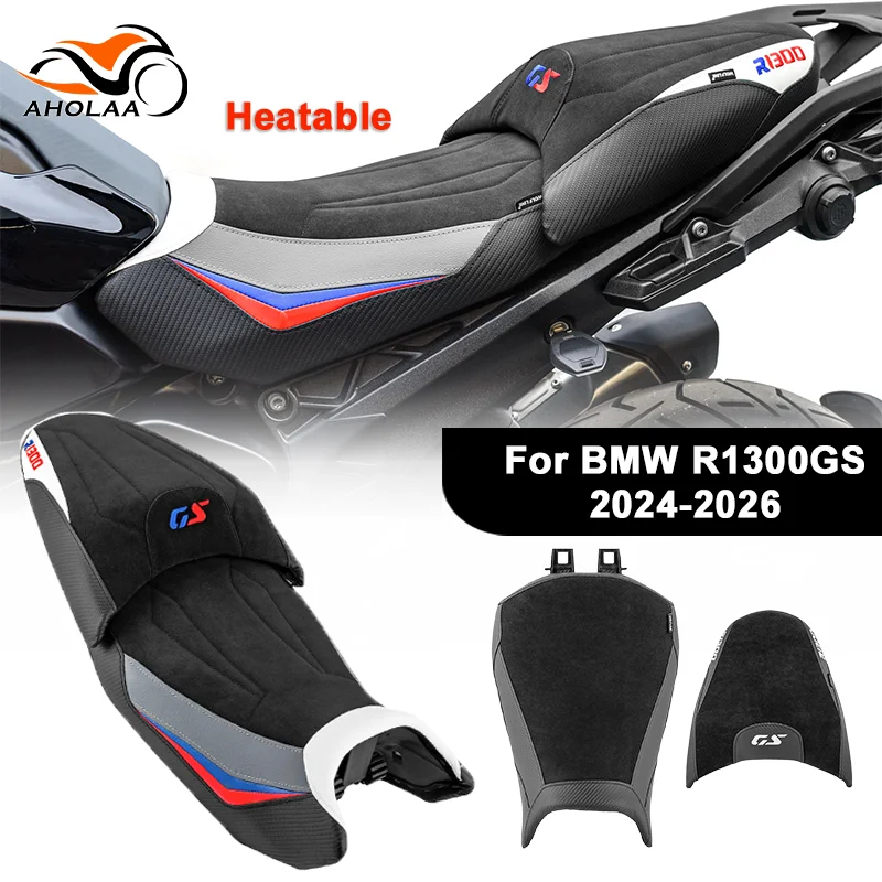 Beheizbares Sitzkissen für BMW R1300GS – Vordersitz und Soziussitz für Motorradfahrer und Beifahrer, Modelle 2024-2026
