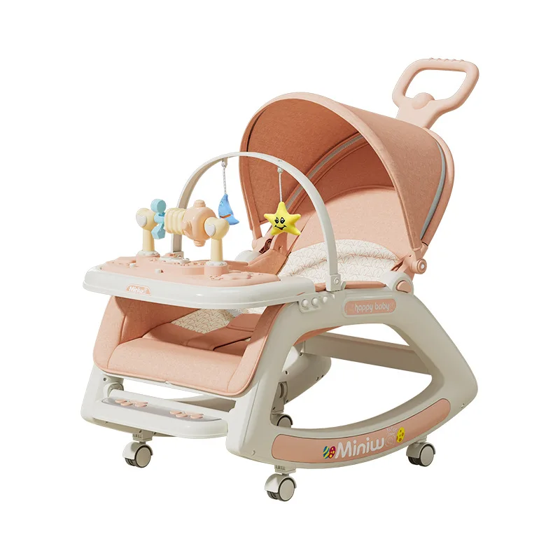 Baby Rocking Chair Comfort Chair 0-3 Years Old Multi-function Baby Stroller Recliner Chair Infant Cradle Baby Swing