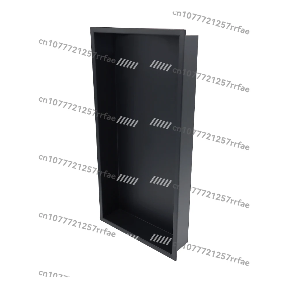 

Cabinet Brushed 304 Stainless Steel Rectangle Waterproof Insert Black Bathroom Shower Niche