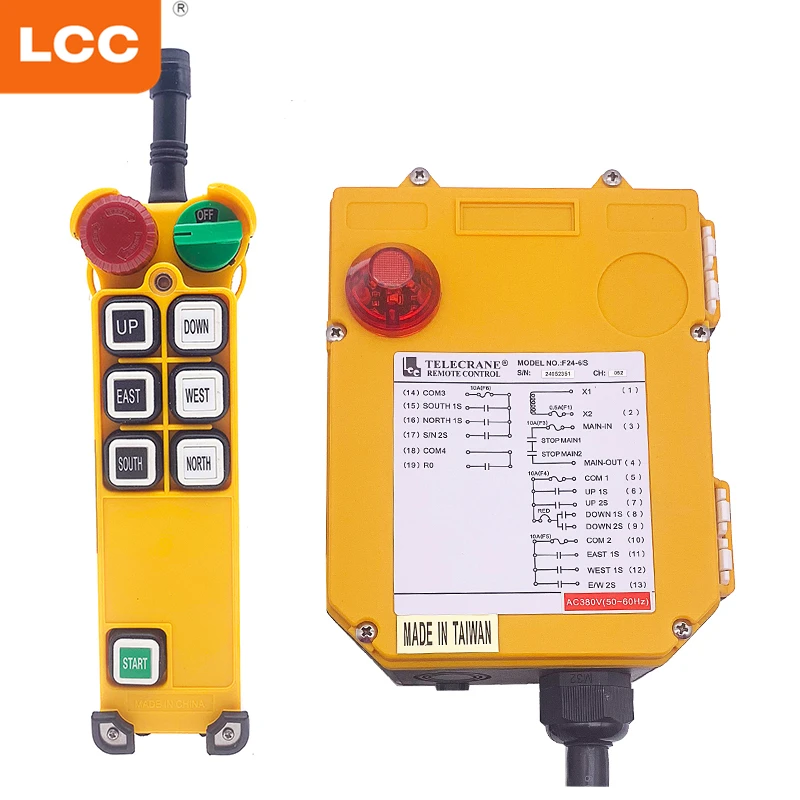 LCC F24-6S AC/DC 24-48V industrial radio wireless remote controls for hoist crane