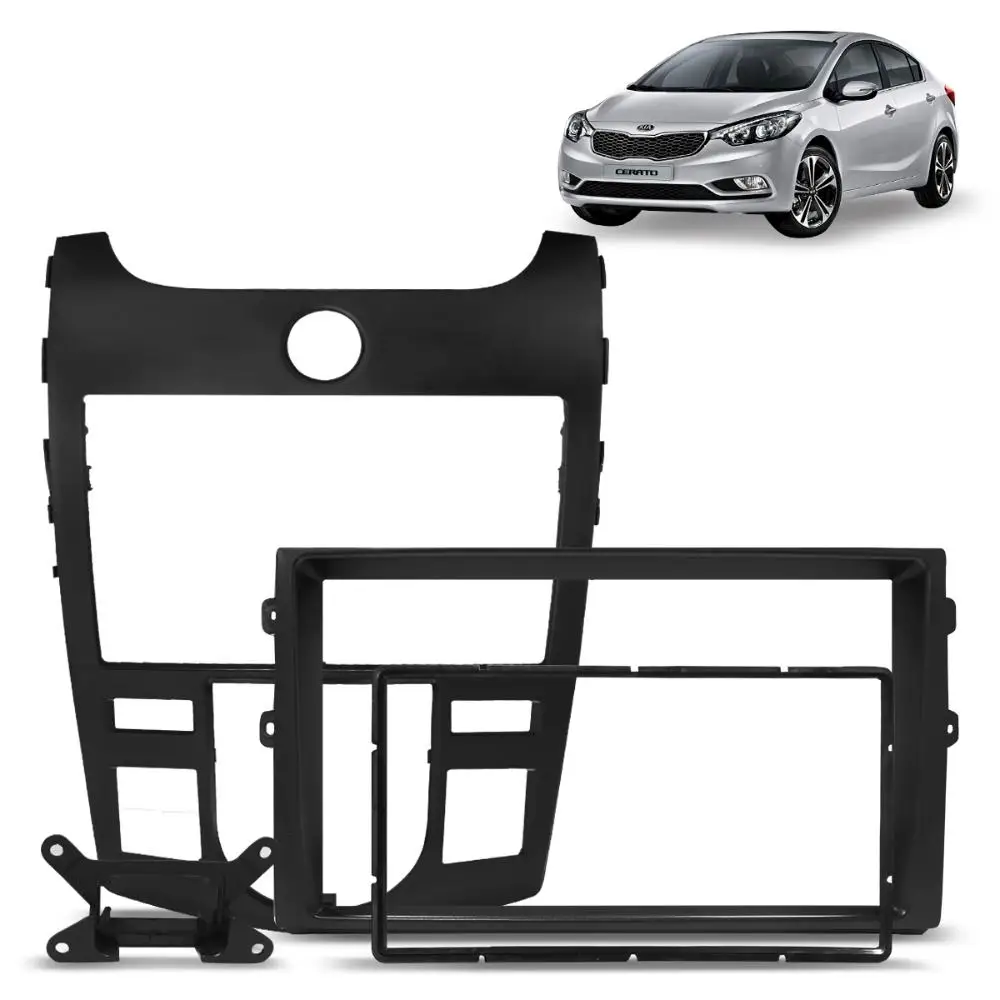 Frame Panel 2 Din Kia Cerato 2009 2012 Graphite Digital Air