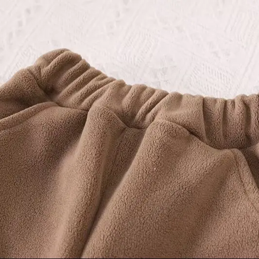 Baby-Jungen-Set mit besticktem Affen-Fleece-Hoodie, 2-teilig, Jacke mit Reißverschluss und Hose, warme Winterkleidung für Kleinkinder, Baumwollmischung, 3-24 Monate – Detail 5