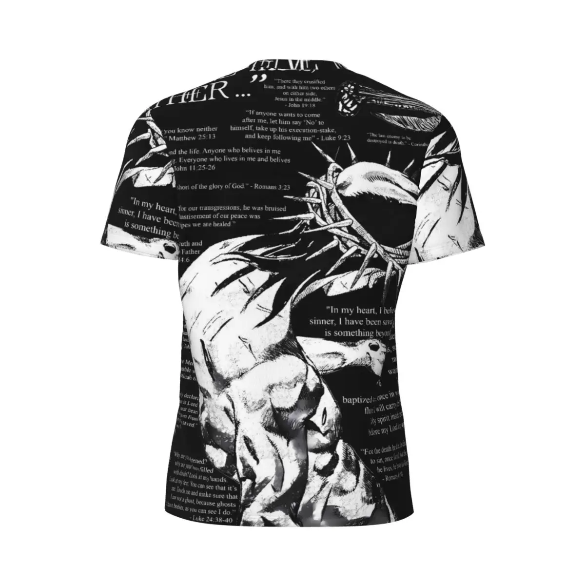 معونة لهم الأب يسوع المسيح المسيحيين تشغيل تي شيرت الجدة تي شيرت الرجال Vintage التي شيرت الصيف قصيرة الأكمام مخصص تيز #4
