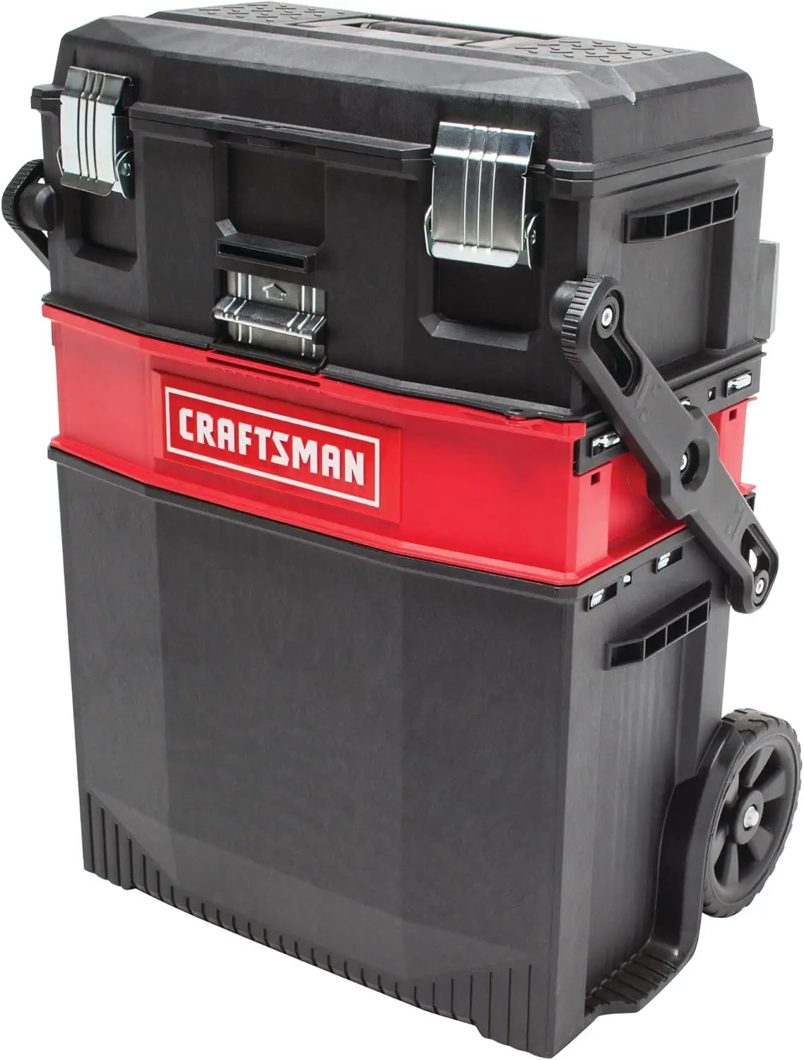 22-in. Rolling Tool Box with Wheels, Black, Plastic, Lockable (CMST20880)