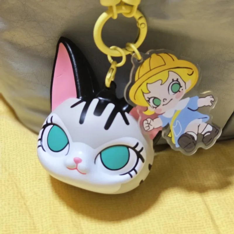

Baby Molly Baby Tabby Squishy Keychain Blind Box Soft TPE Cute Stress Relief Toy Collectible Gift 1PC or 6PCS Birthday Gift