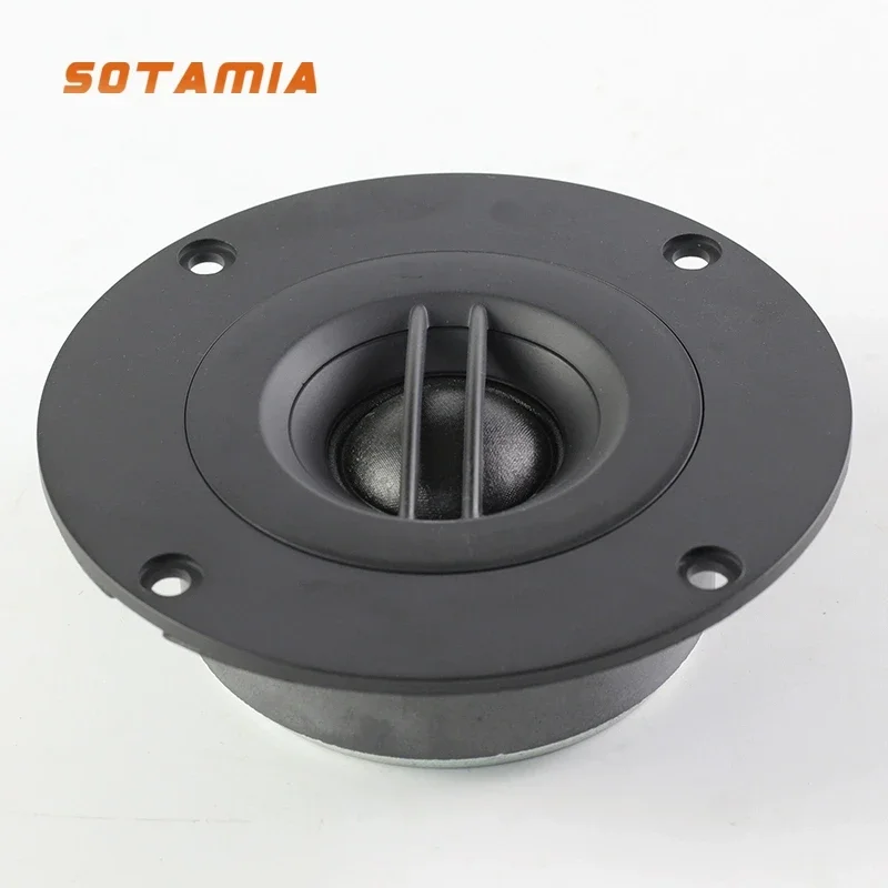 مكبر صوت SOTAMIA-HiFi ، مكبر صوت صوتي ، مكبر صوت قبة حريري ، مكبر صوت ، موسيقى صوتية ، مسرح منزلي ، 4 بوصة ، 6 أوم ، 60 واط ، 1 *
