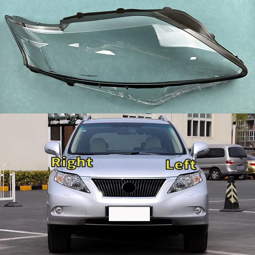 

For Lexus RX270 RX350 RX450 2009 2010 2011 Headlight Cover Transparent Lampshade Headlamp Shell Plexiglass Replace Original Lens