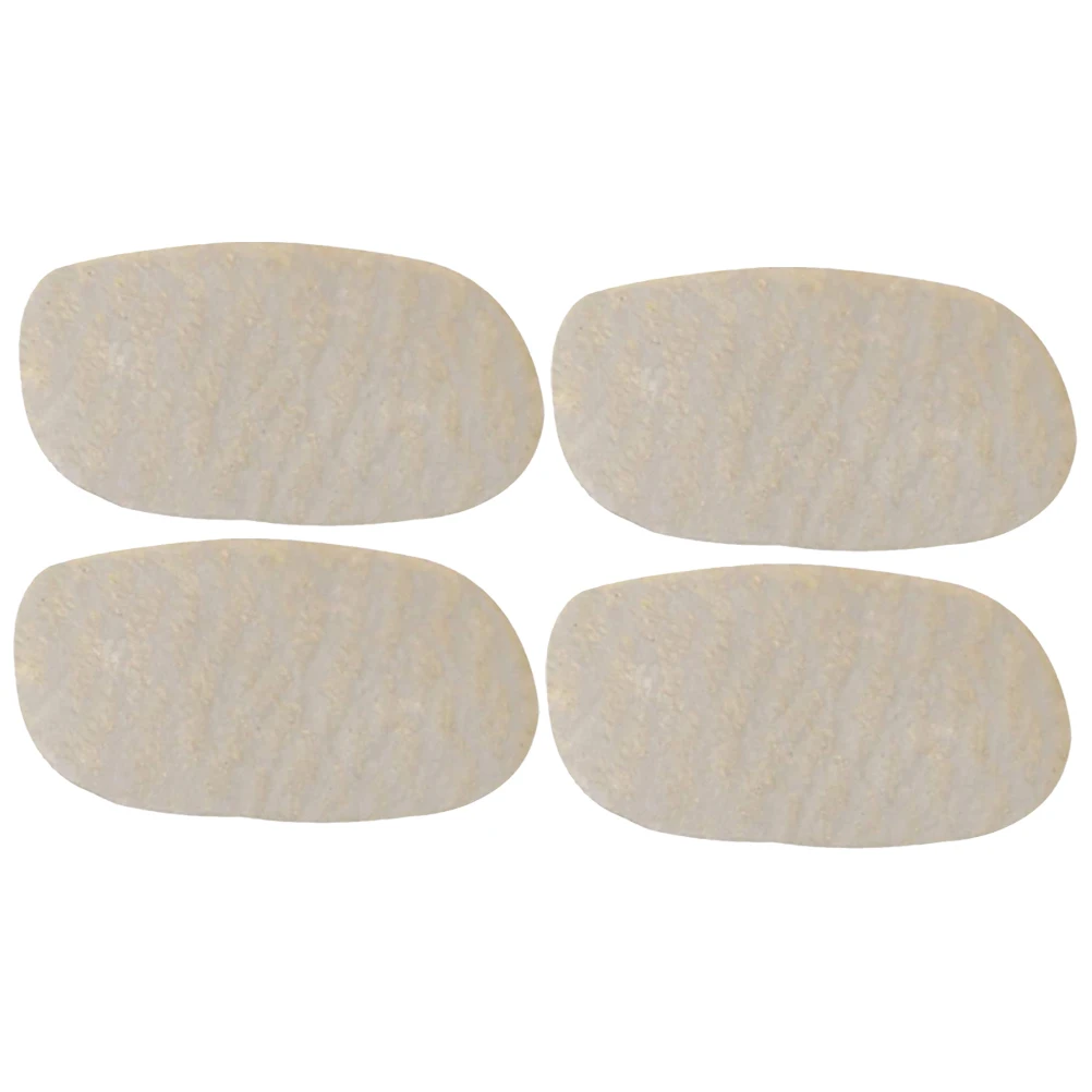 

4 Pcs Sheepskin Violin Bridge Parchment Pads for Replacement Protector