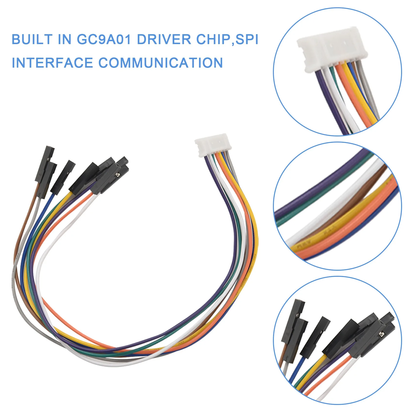 Écran LCD rond avec prise en charge des documents Raspberry, GC9A01, communication éventuelles I, RVB, 65K, technologie, 1.28 pouces