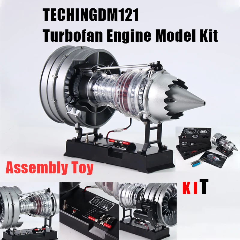 

TECHING DM121 Turbing Engine KIT DIY Metal Turbine Electric Assembly Model Toy Gify