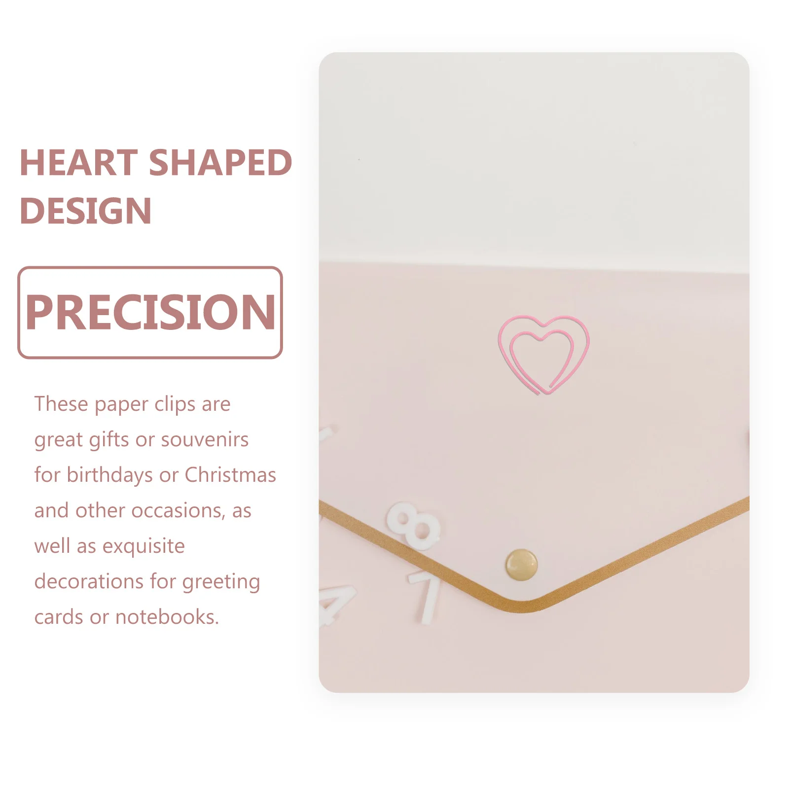 50 قطعة مشابك معدنية على شكل قلب مشابك ورق ملونة للمدرسة والمكتب مخطط لوازم الملفات الزخرفية مشبك على شكل قلب