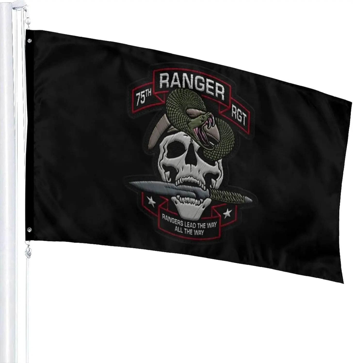 75th Ranger Regiment Garden Flag Decor Outdoor Banner Sign Party Parade Breeze Home Fade Proof Flags