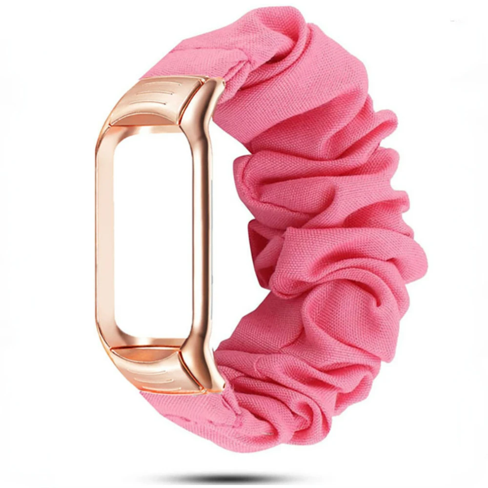 Riemen für Xiaomi Mi Band 6 5 4 3 Armband NFC Scrunchie Nylon elastisch austauschbarer Gürtel für Mi Band 6 5 Riemen Correa Mi Band 4 3