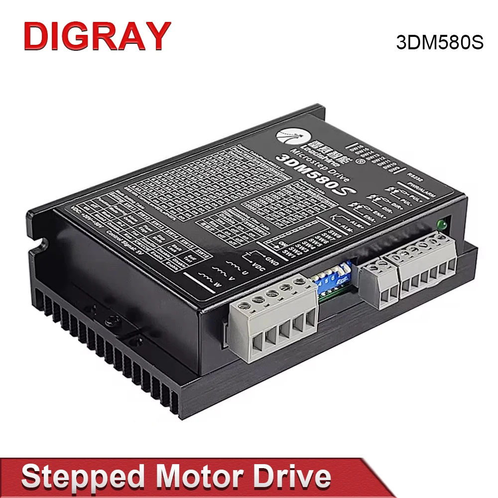 digray-leadshine-3dm580s-3-phase-stepper-driver-for-nema-23-nema-34-57-86-stepping-motor-cnc-engraving-machine