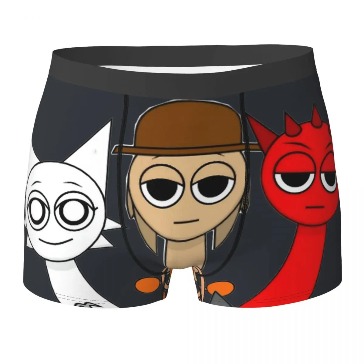 

Горячее игровое нижнее белье Sprunki, мультяшная сумка Incredibox, высококачественные боксеры, шорты с принтом, забавные мужские трусы, большие размеры