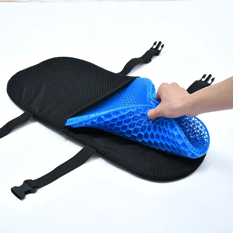 Motorcycle Ice Pad Breathable Gel Honeycomb Nest Motorcycle Sunscreen Pad Cooling Pad Gel Seat Cushion Sunscreen Waterproof