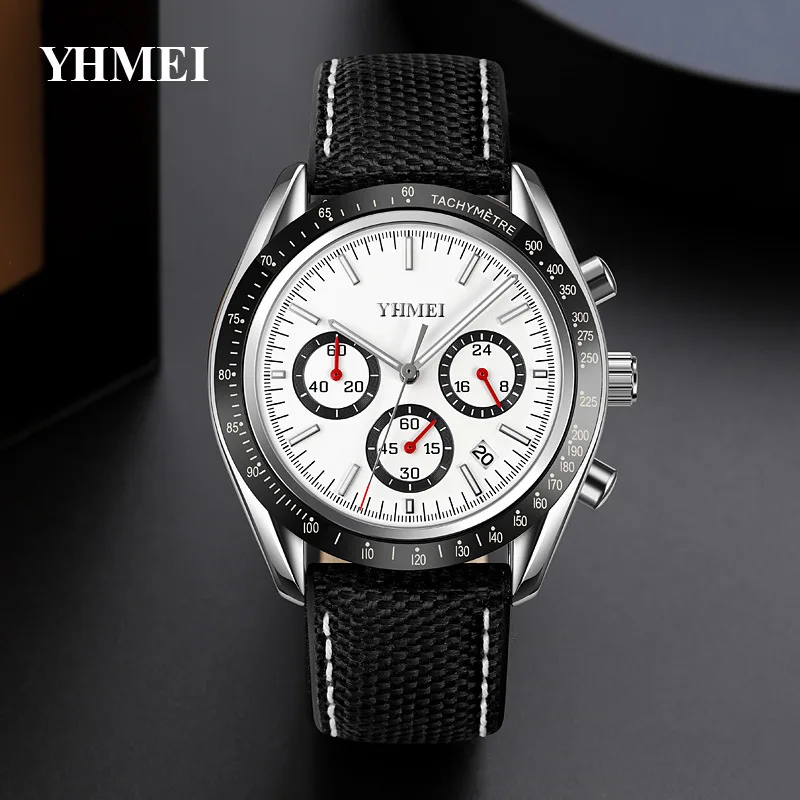 

Elegant 6-Hand Quartz Watch, Business Casual Waterproof Wristwatch, Premium Quality, Great Gift, Watch for Men