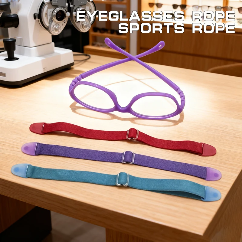 1Pcs Anti-Slip Eyeglasses Chain Adjustable Detachable Elastic Cord Holder Sport Lanyard Glasses Rope - Glasses Accessories