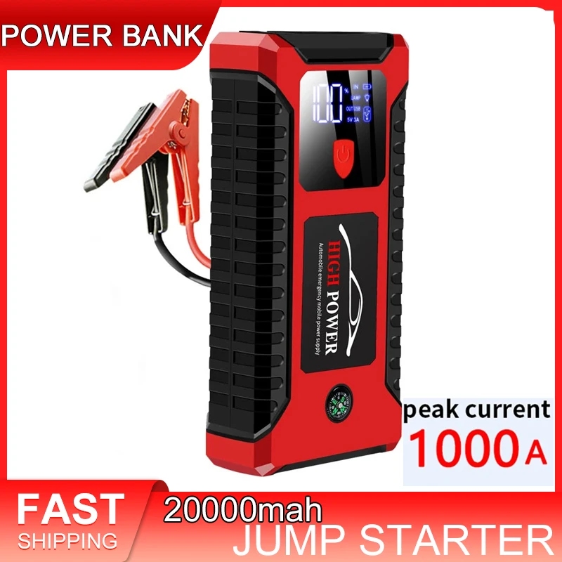 

20000mAh Car Jump Starter Power Bank Car Battery Booster Charger 12V Starting Device Petrol Diesel Car Starter Buster