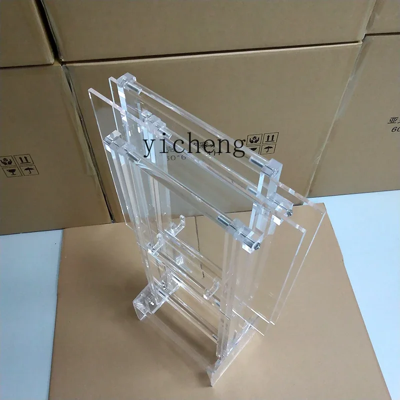 L28 Folding Table Corner Few Transparent Acrylic Edge Few Small Apartment Simple Household Outdoor Portable Table