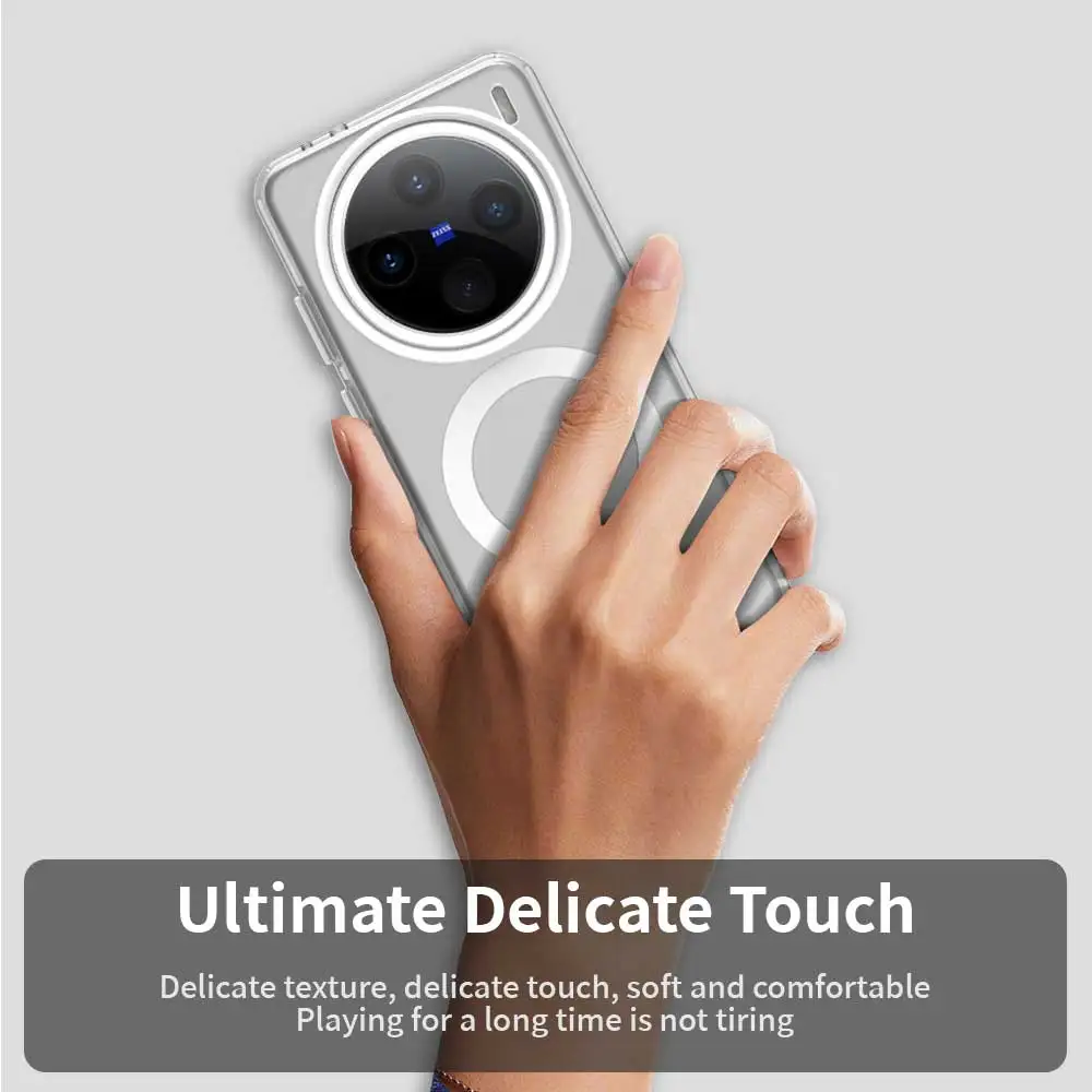 For VIVO X200 Pro Mini X200 Pro X200 ultra-thin drop-proof shock-resistant anti-fingerprint magnetic matte phone case