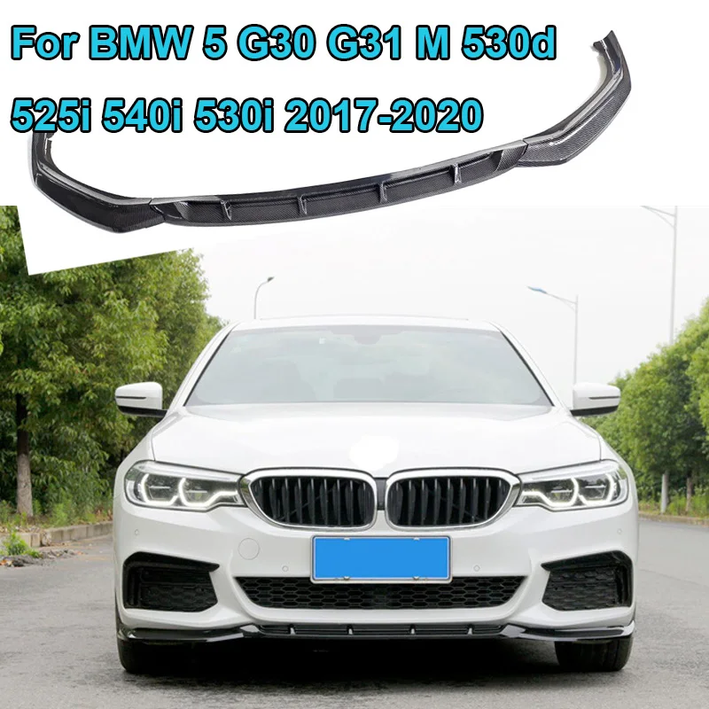 Lower front Splitter Deflector Front Bumper Lip Guard Chin Tuning Body Kit For BMW 5 G30 G31 M 530d 525i 540i 530i 2017-2020