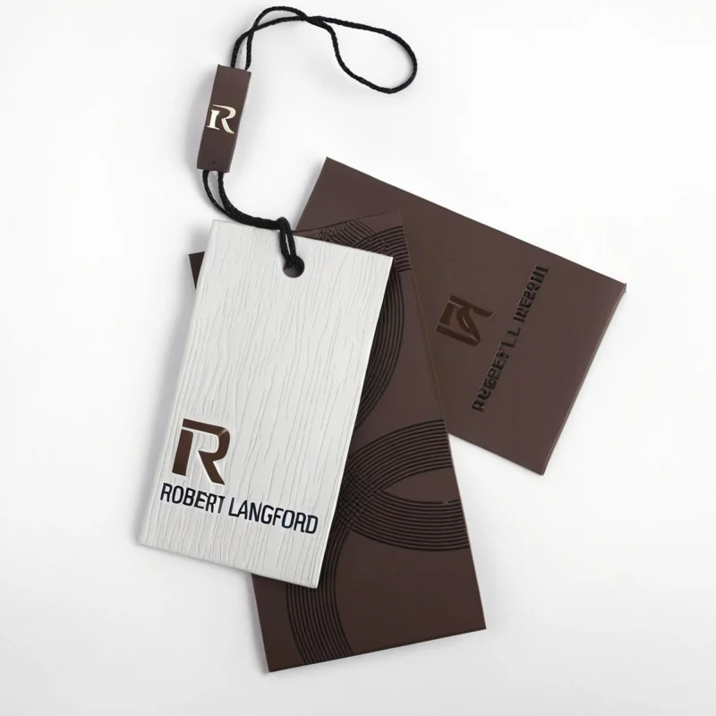 Custom..pieces.Luxury Custom Logo Recyclable Paper Hang Tags Garments-Shirts Jackets Jeans Printed