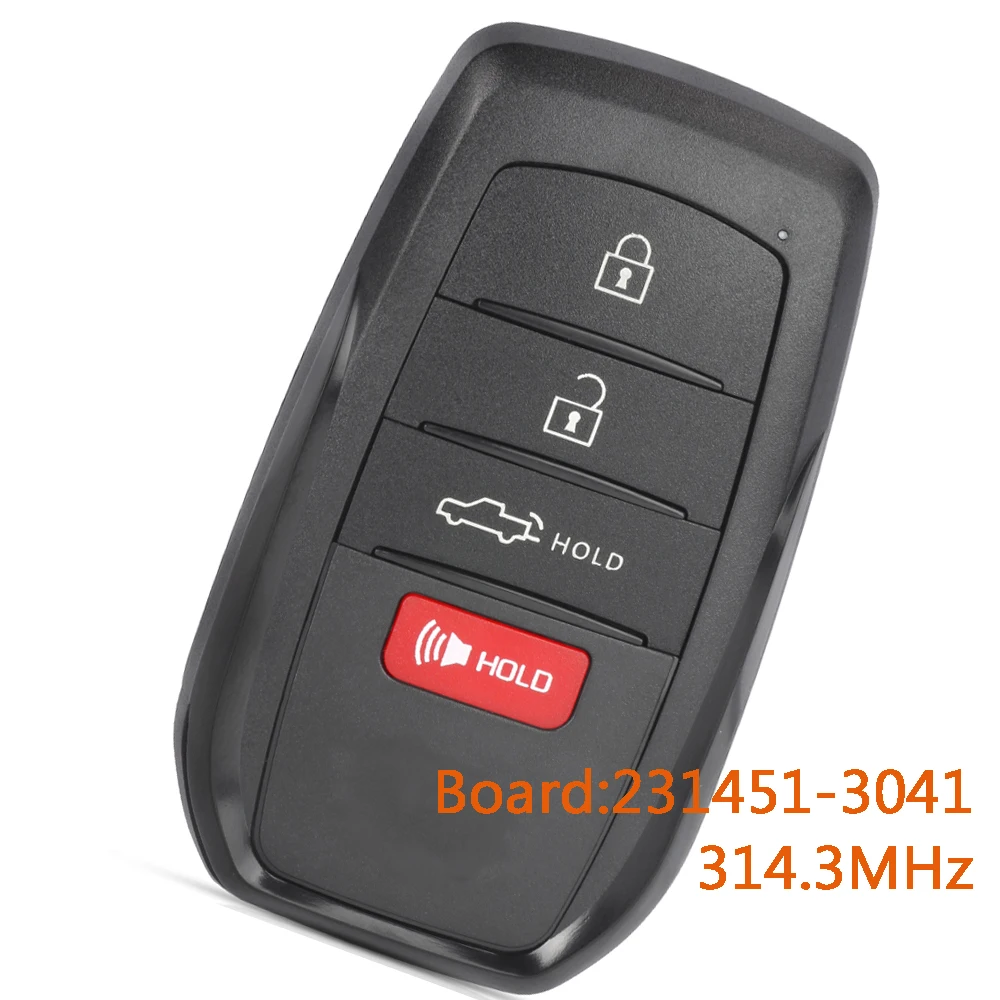 

Умный дистанционный ключ-брелок KEYECU 231451-3041 для Toyota Tacoma Tundra 2022 2023 2024, HYQ14FBX, 314.3 МГц