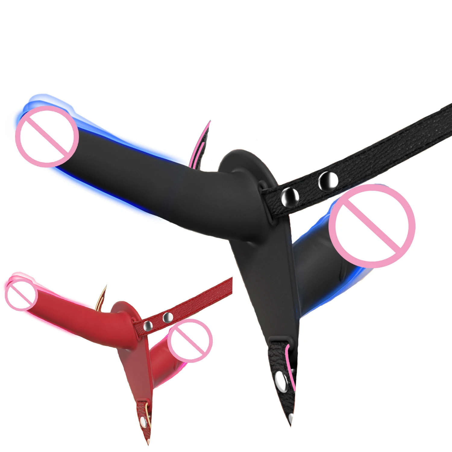 Strap On Double Dildo G-Spot Wearable Panties Anus Vagina Stimulation Massager Women Sex Toys Products For 18+ Lesbian Couple
