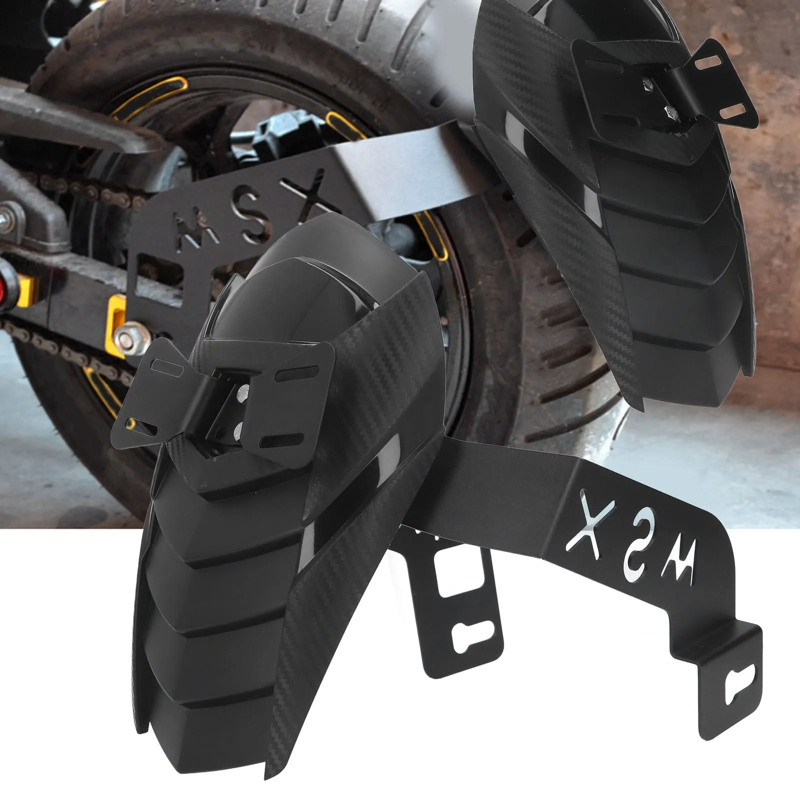 

Заднее крыло мотоцикла, черное прочное защитное крыло колеса, замена для MSX125 SF