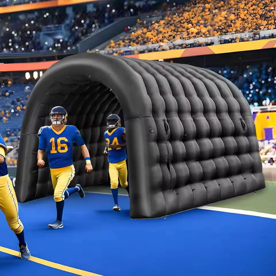 Túnel de entrada inflável Oxford com barraca de túnel inflável com ventilador para promoção de exposição de eventos publicitários de negócios