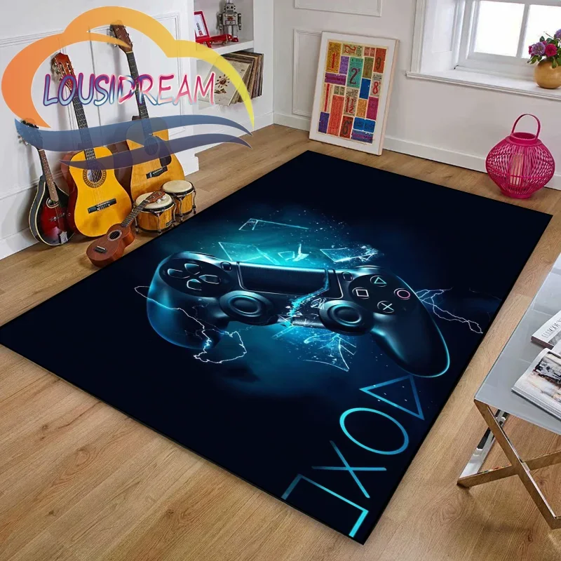 Gamer or Game handle Rug Playroom and Bedroom Plush Non-slip rug Soft Play Mat Bed Area Rug Player Parlor Decor fashion rug