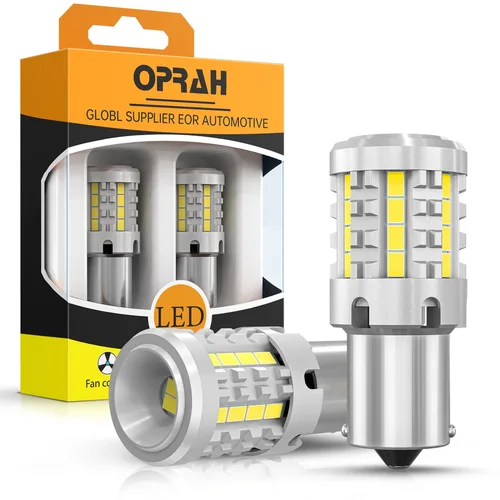 2 uds BA15S P21W LED No Hyper Flash T20 W21W 7440 WY21W 1156 BAU15S PY21W bombillas LED luz de señal de giro de coche lámpara de freno ámbar amarillo