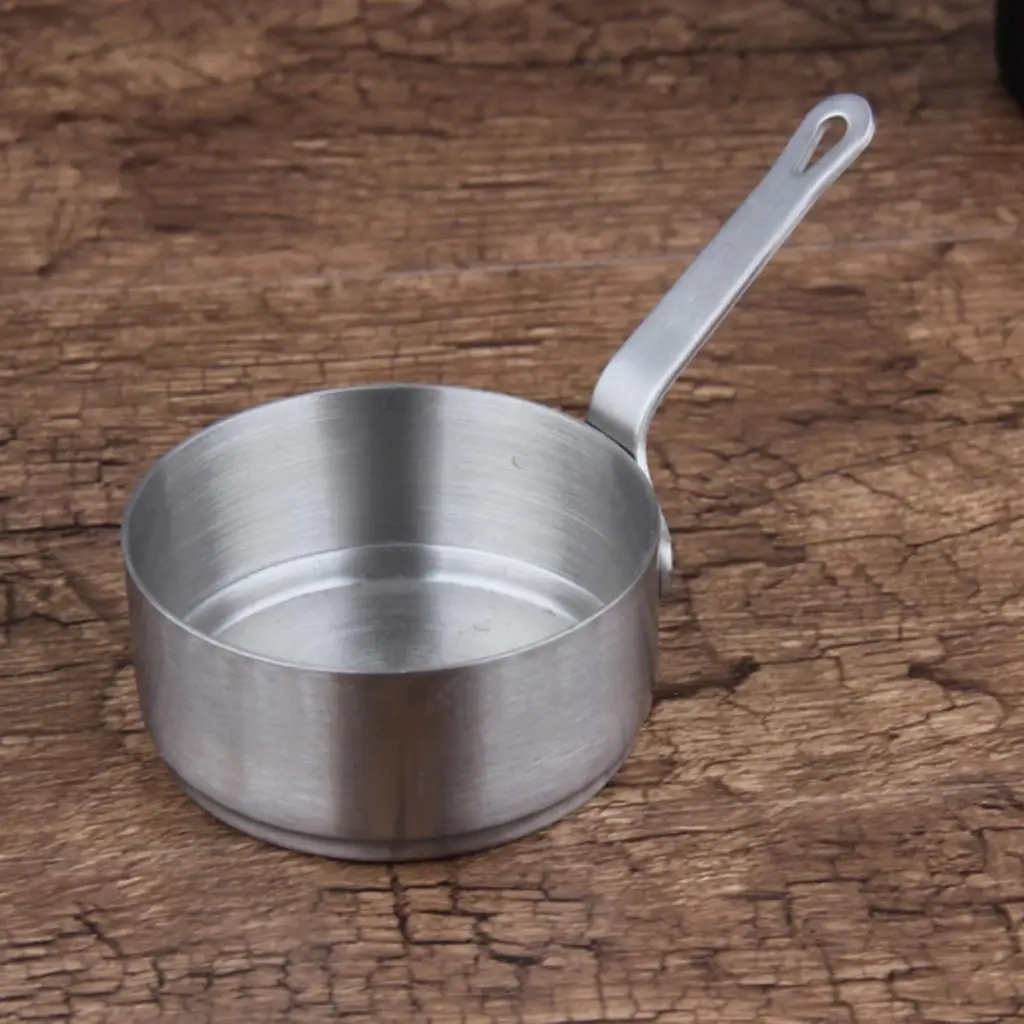 Stainless Steel Mini Sauce Pan Nonstick Soup Pot Long Handle Kitchen Cookware for Food Warming