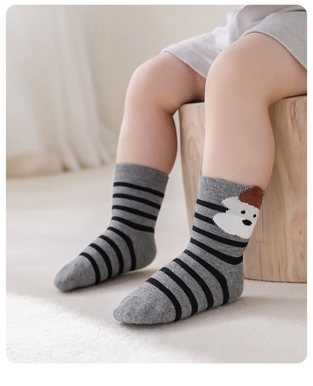5 Paar MILANCEL Kindersocken 0-12T Cartoon-Tier-Mädchen-Herbstsocken Niedliche, bequeme Kindersocken für Jungen – Detail 15