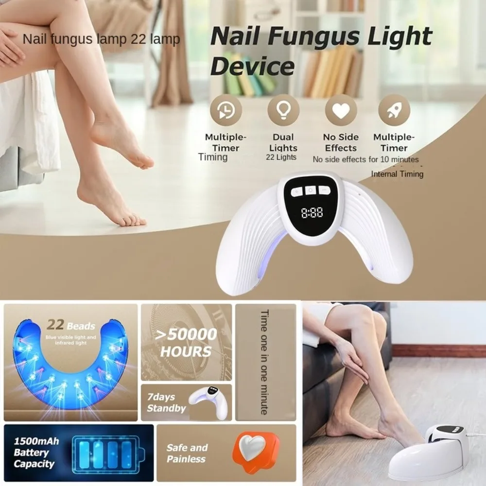 UV Led Nail Art Lamp Auto On and 3 Timer with Display Foldable Nail Quick Dryer Effectively Remove Fingernail Fungus Treat
