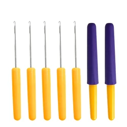 Crochet Hook Needle Plastic Knitt Hair Extension For Making Craft Jumbo Braiding Dreadlock Hair Tools Weaving Sewing Accessories