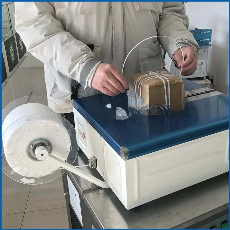 

Desktop Electric Automatic PP Belt Strapping Machine – Intelligent Packaging Machine for Vegetable, Food & Carton Box