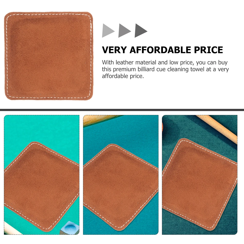 

2pcs Soft Billiard Cue Wiping Towel Wear-Resistant Reusable Pool Stick Shaft Cleaner Snooker Cleaning Cloth Accessory