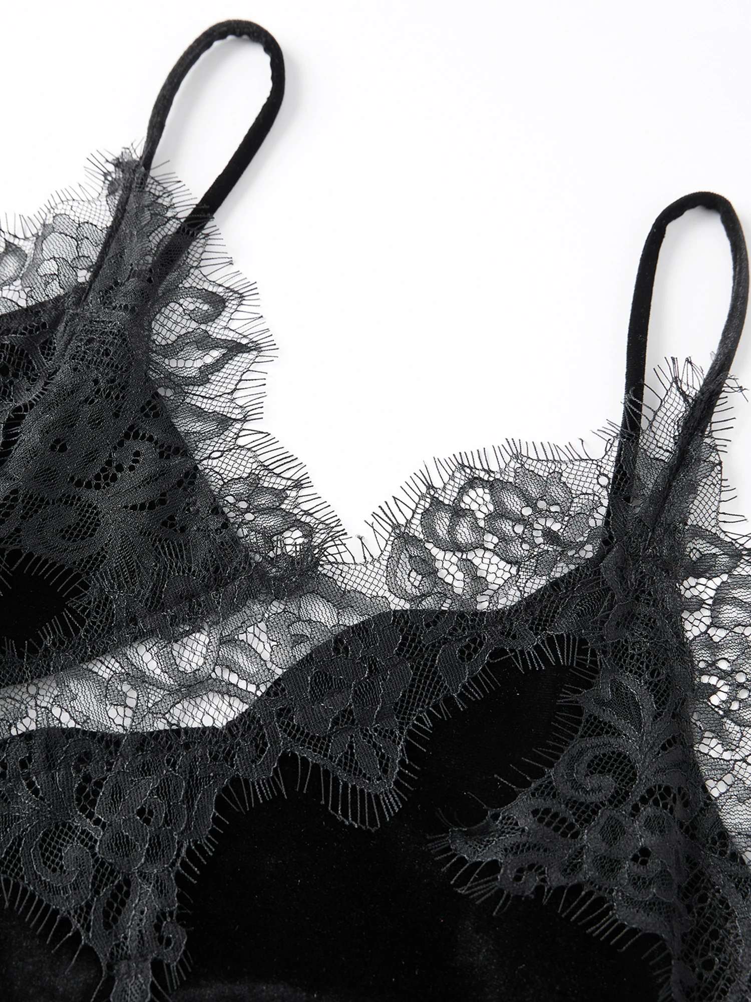 Vestido elegante sin mangas con cuello en V y abertura de encaje para mujer, vestido Midi con tirantes finos y espalda descubierta para ropa de discoteca y fiestas