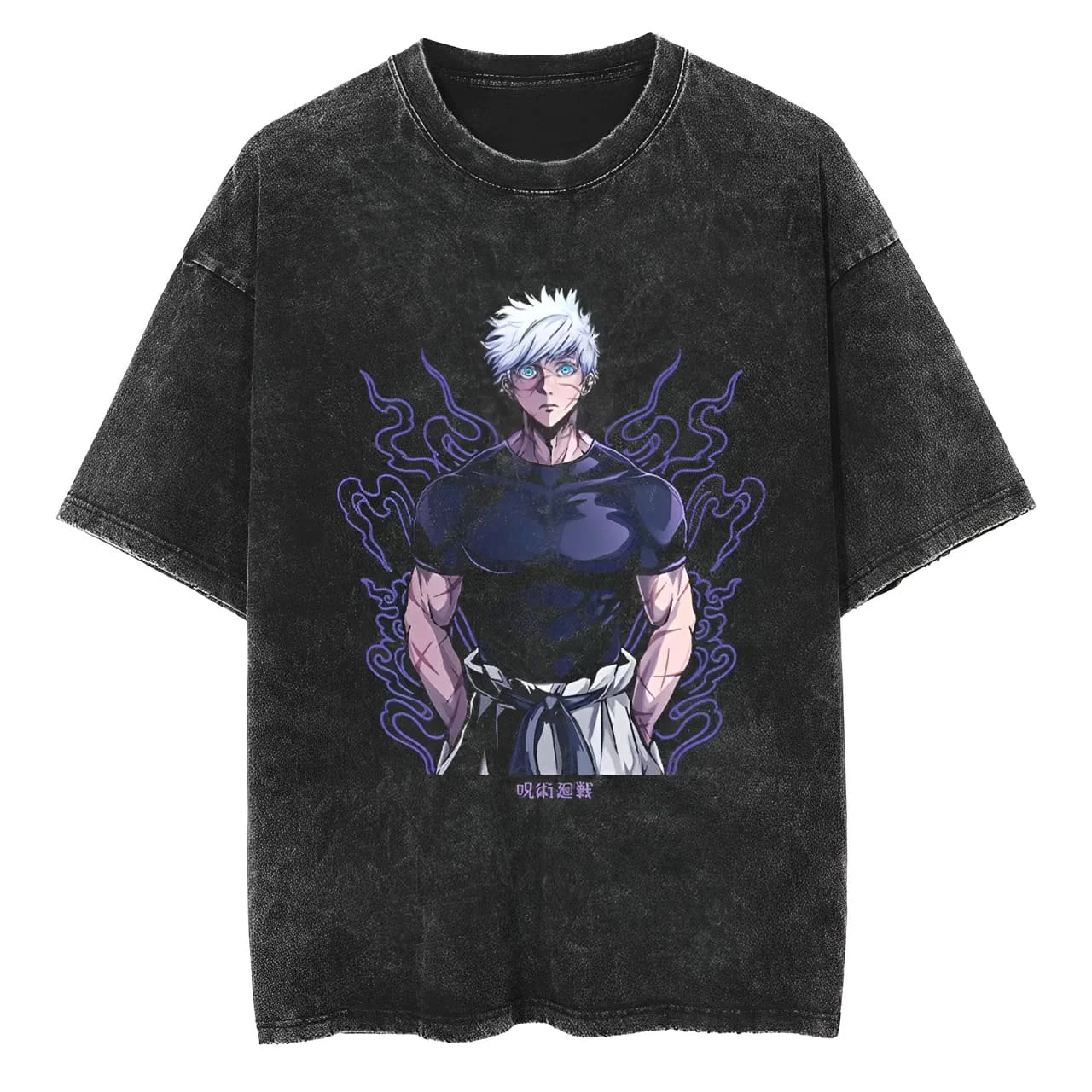 

Satoru Gojo T Shirt Jujutsu Kaisen Anime Men Vintage Acid Wash Oversized Cotton Muscle Fit Graphic Streetwear Tees 2026