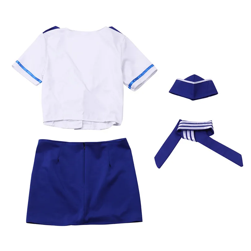 Women Sexy Lingerie Cosplay Costumes Stewardess Erotic Air Hostess Uniform Role Play Clothes Sexy Lingerie Cosplay skirt