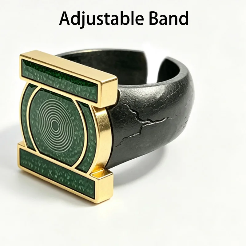 2026 Green Lantern Corps Ring John Stewart Verstellbarer Offener Ring Cosplay-Requisiten Sammlerstück Spielzeug Geschenk für Fans – Detail 3
