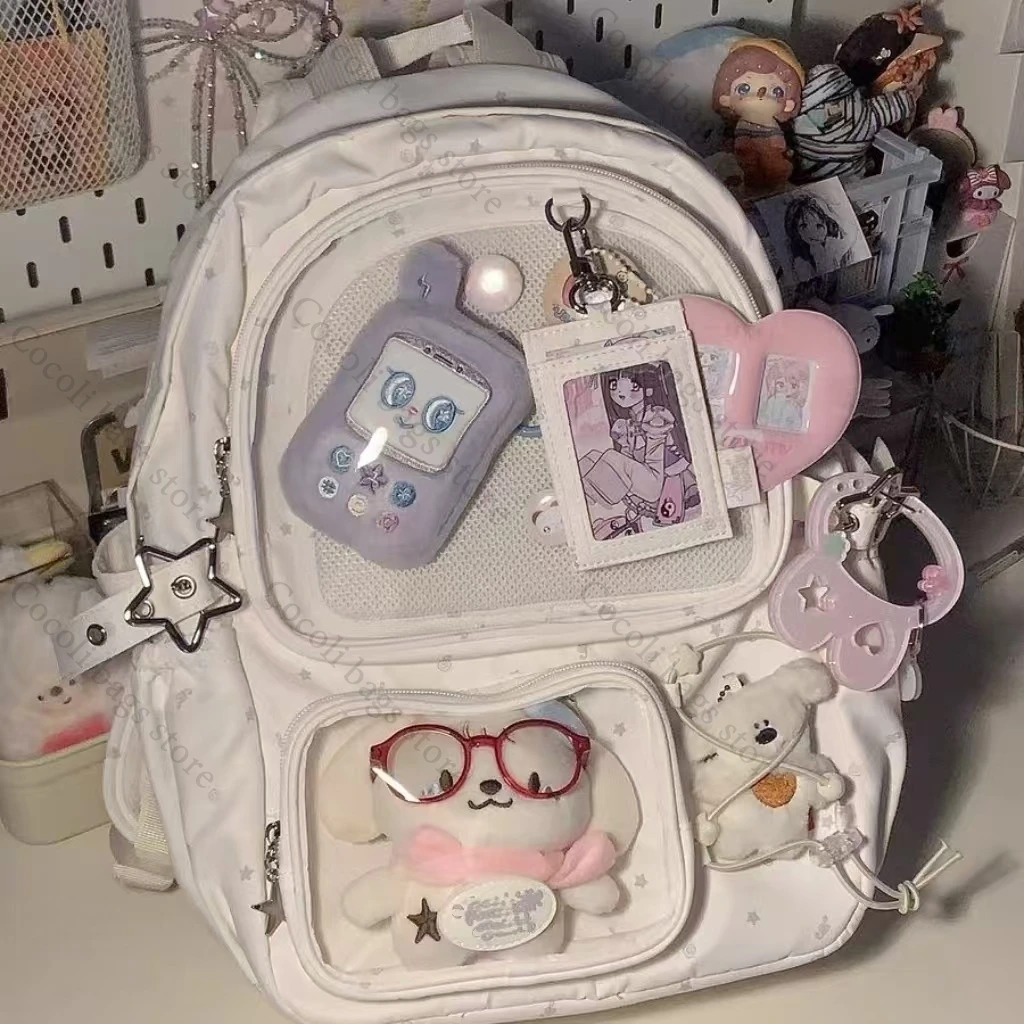 

Kawaii Backpack Ita Bag for Women Cute Itabag Ita Backpack with Transparent Pockets Daily Bags for Girl Girls' Bag Women Bag