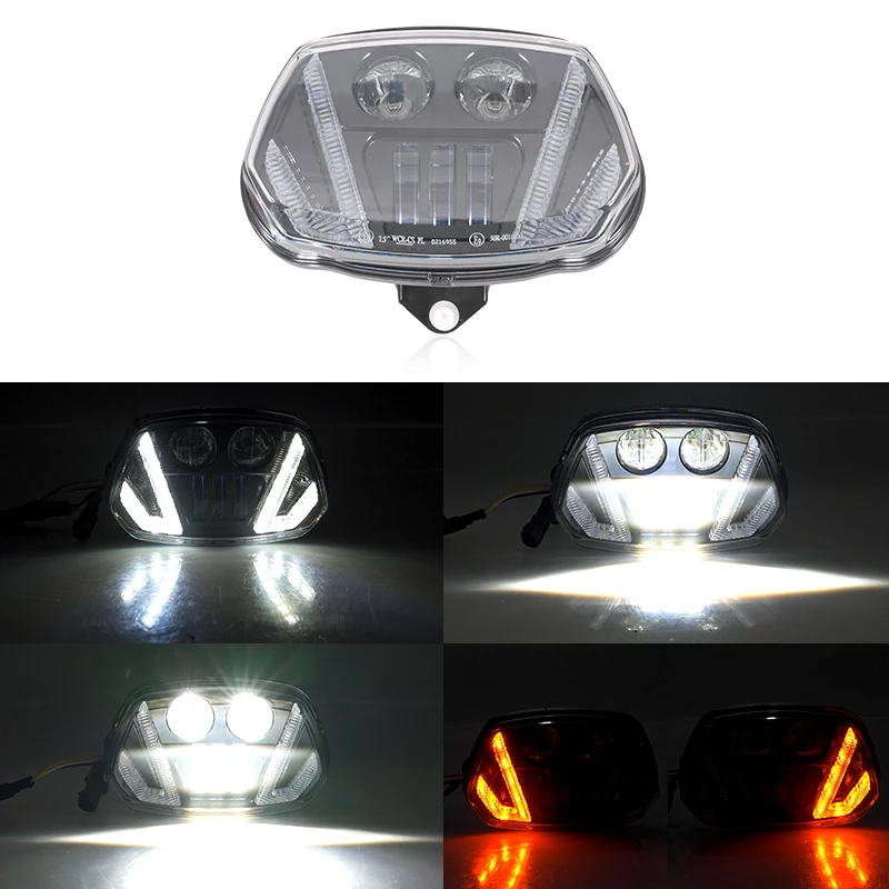 2023 New High Beam And Low Beam DRL Turn Light Motorcycle Headlight For Vespa Sprint