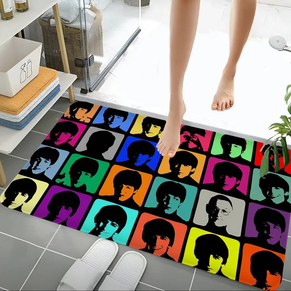 T-The-B-Beatles Rock Band Self-adhesive Art Poster Retro Kraft Paper Sticker DIY Room Bar Cafe Vintage Decorative Painting