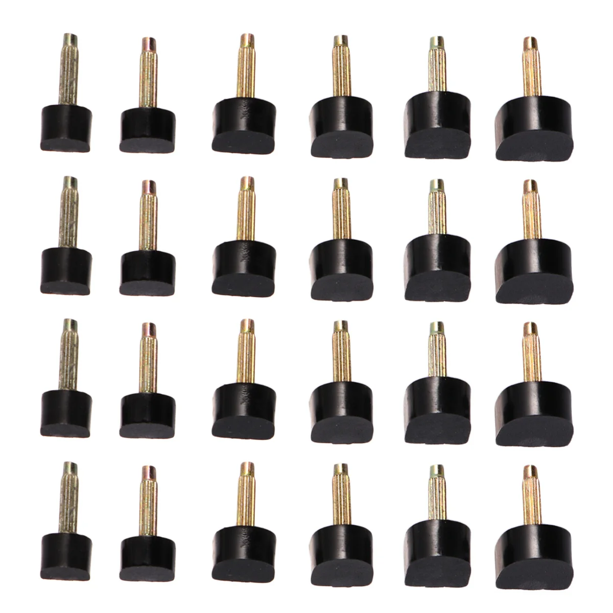 Embouts de remplacement pour talons hauts, 24 pièces, capuchons de chaussures, chevilles à pointes, réduction du bruit, antidérapants, accessoires de réparation durables 11x11 10x10 9x9 8x8