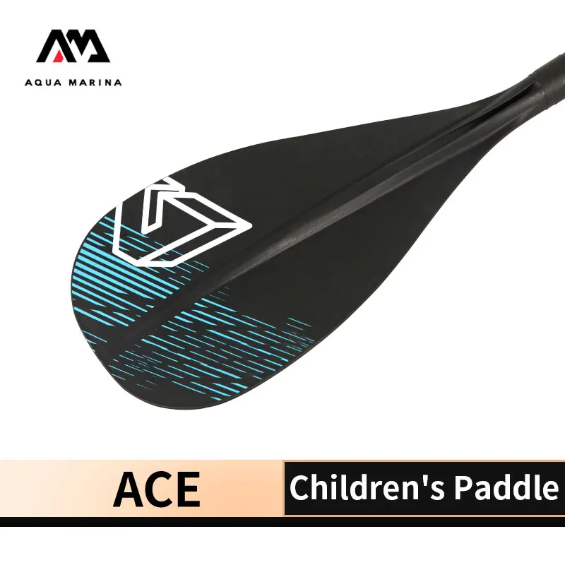 AQUA MARINA ACE Aluminum Alloy Oar Inflatable Boat Rowing Paddle for Teenagers 3-Section Adjustable 130-165cm Material Blade PP